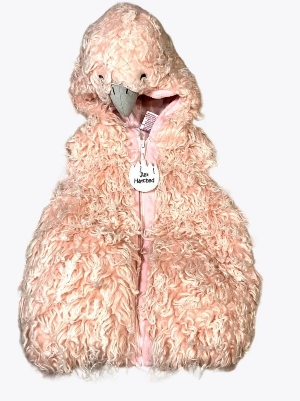 Going Wild Just Hatched Baby Flamingo Bird Costume Size 12 Months